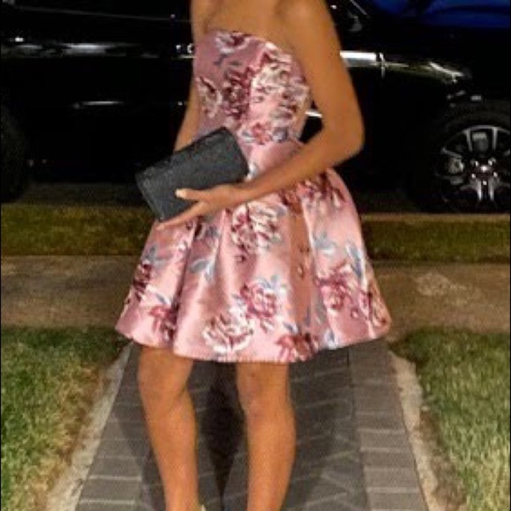 Strapless Flower Dress